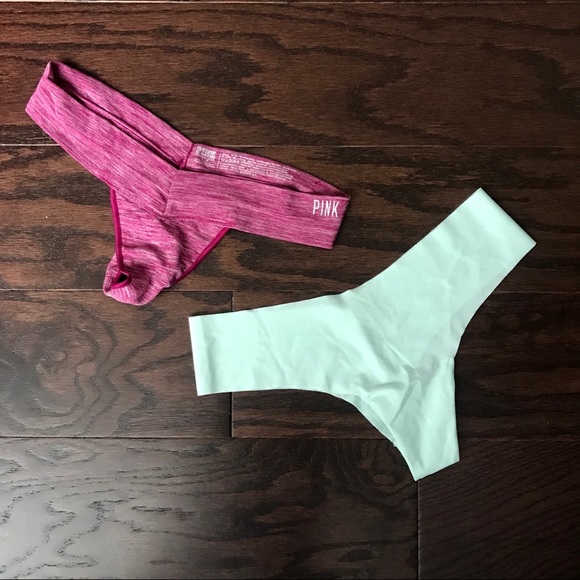 VS PINK athletic or yoga thongs brand new - Picture 1 of 1